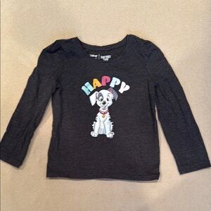Disney / jumping beans Kids Happy Dog Graphic Shirt - Dark Gray